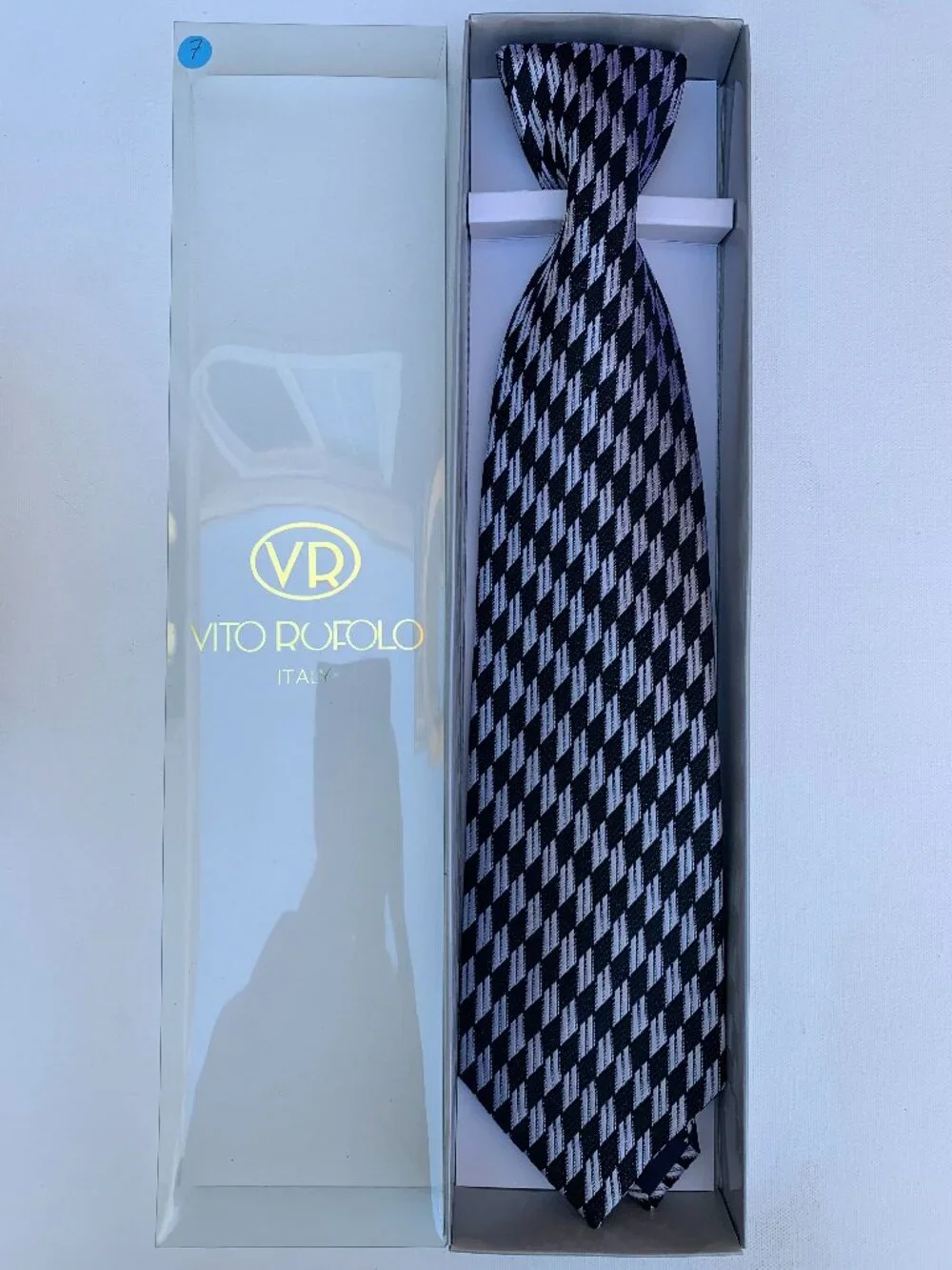VITO RUFOLO 100% Silk Tie for Men Made in Italy 57